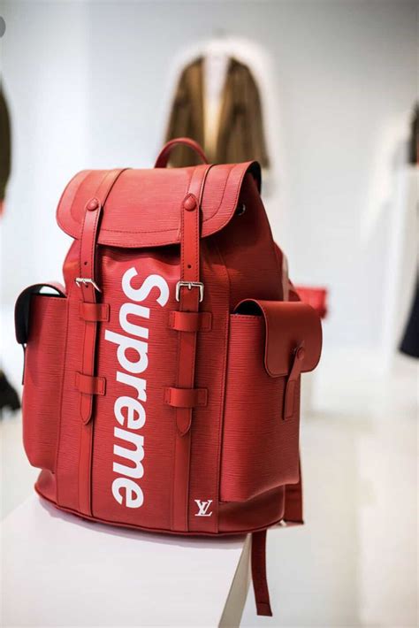 supreme backpack louis vuitton fake|louis vuitton supreme raincoat.